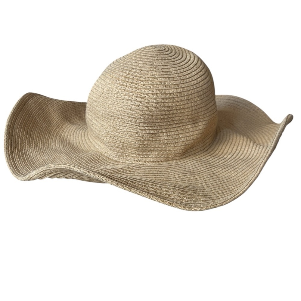 J. Crew Women’s Tan Wide Brim Straw Sun Hat